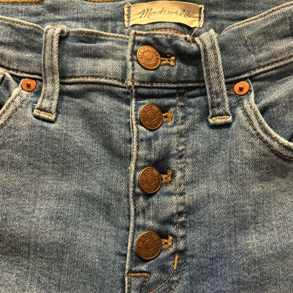 Madewell 9” Mid Rise Skinny Crop Jeans- size 27 - Picture 3 of 8